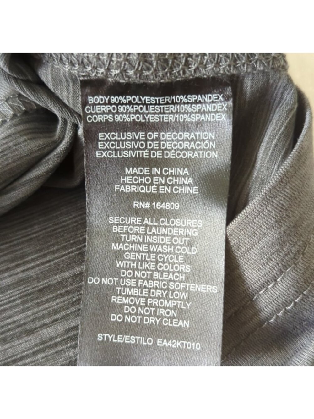 NEW Eddie Bauer FreeDry Moisture Wicking Active 1/4 Zip Shirt Men's XL Gray-lp24 - Picture 6 of 9